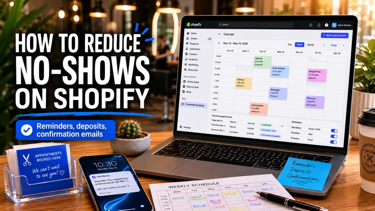 Editorial image for How to Reduce No-Shows on Your Shopify Booking Store in 2026